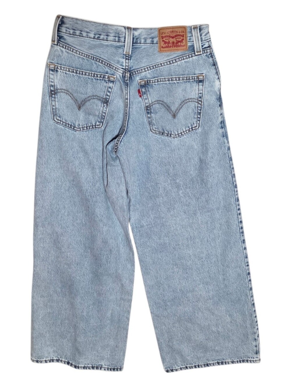 Levis Womens 94 Baggy Wide Leg Blue Jeans Size 26 - Picture 2 of 9